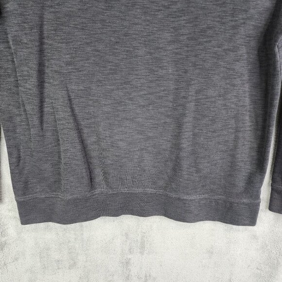 Mens Gray Van Heusen Pullover Sweater 1/4 Zip Long Sleeve Mock Neck Size XL - Picture 3 of 12